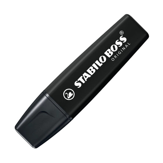 MARCADOR FLUORESCENTE STABILO BOSS PRETO (BLACK)