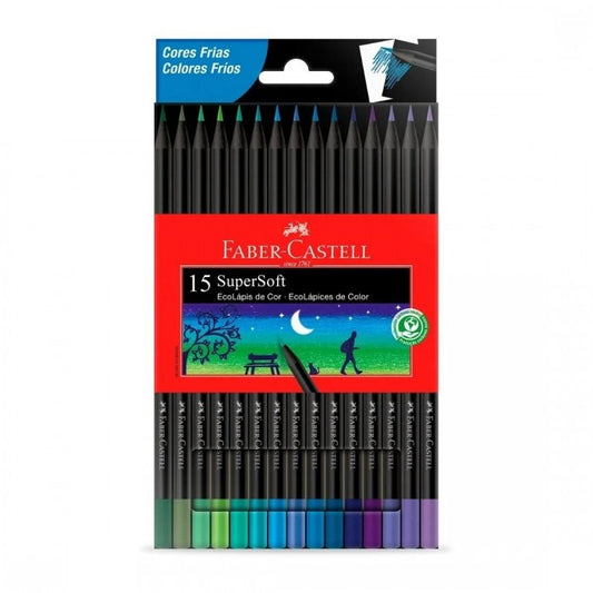 LAPIS COR FABER SUPERSOFT 015 CORES FRIAS