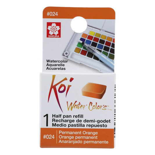 AQUARELA SAKURA KOI HALF PAN LARANJA PERMANENTE - 24