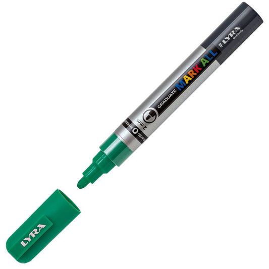 MARCADOR LYRA GRADUATE MARK ALL VERDE ESMERALDA PONTA 2MM