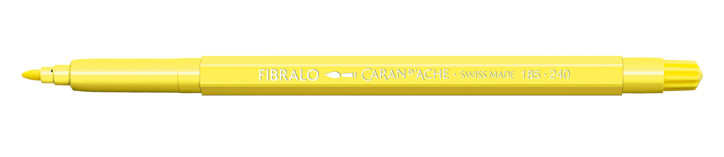 CANETA FIBRALO 240 AMARELO CLARO 185240