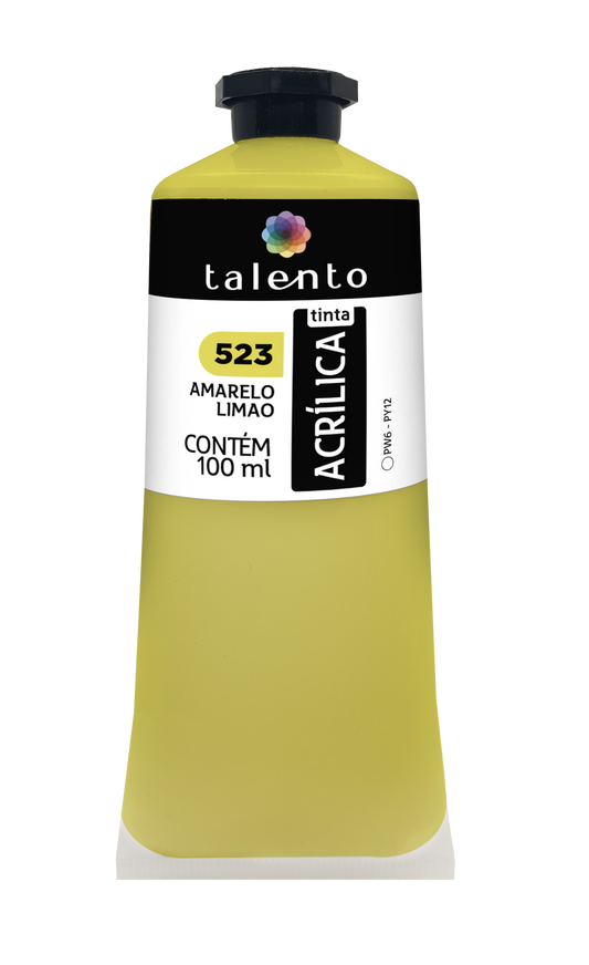 ACRILICA TALENTO 100ML 523 AMARELO LIMAO