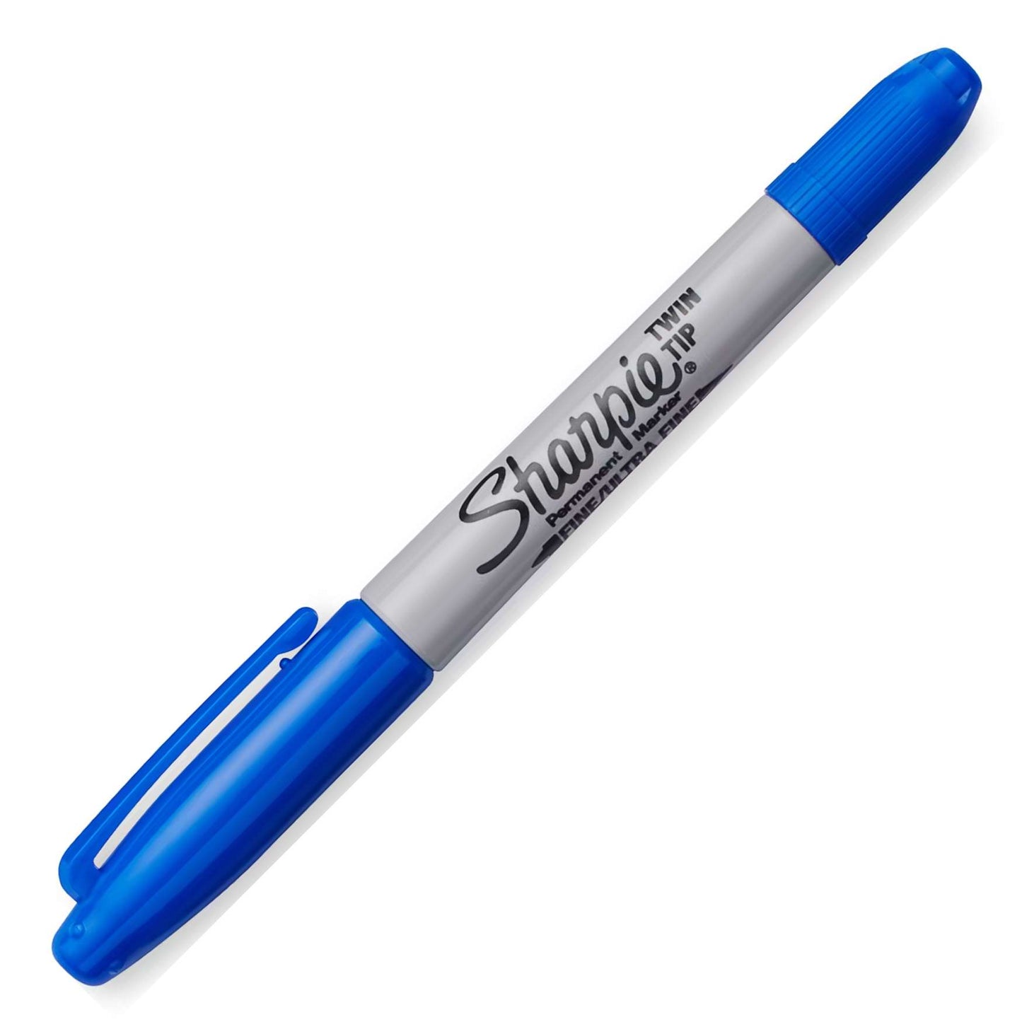 MARCADOR PERMANENTE SHARPIE TWIN TIP PONTA DUPLA AZUL