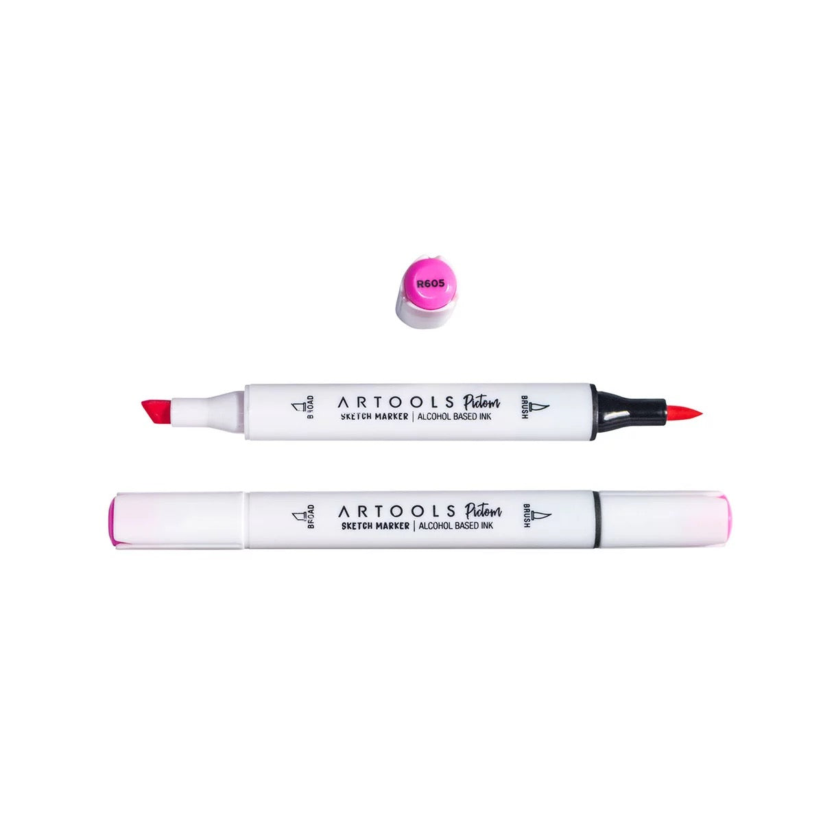 MARCADOR ARTOOLS PICTOM PONTA DUPLA CERISE (R605)