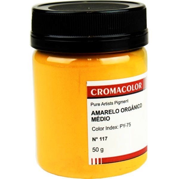 PIGMENTO PURO CROMACOLOR 117 ORGANIC YELLOW MEDIUM PY-75 50g