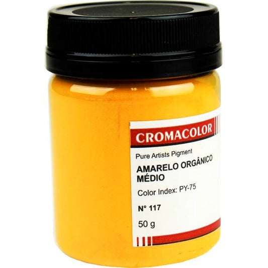 PIGMENTO PURO CROMACOLOR 117 ORGANIC YELLOW MEDIUM PY-75 50g