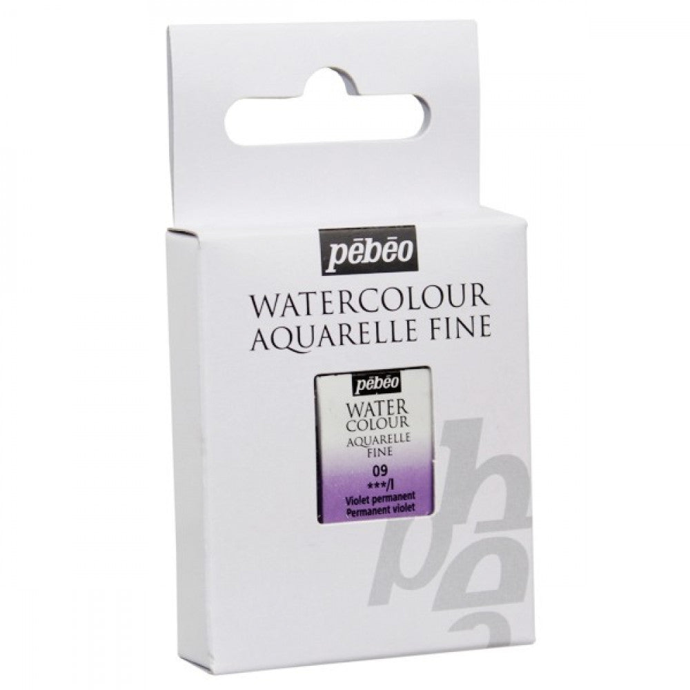 AQUARELA PEBEO HALF PAN 09 VIOLETA PERMANENTE