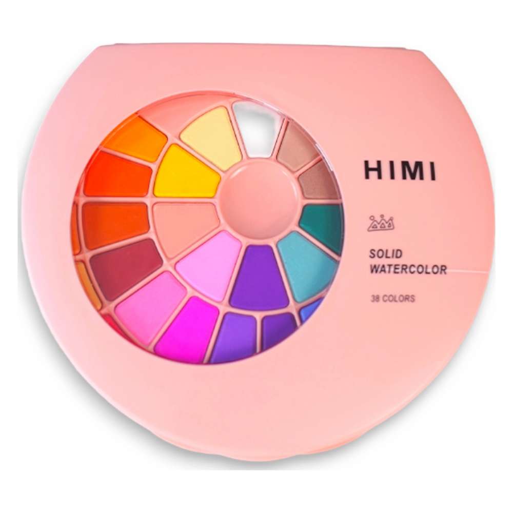 AQUARELA HIMI 38 CORES SOLIDA C/ PINCEL YFB04