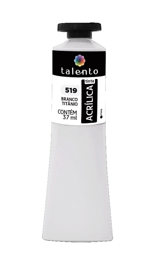 ACRILICA TALENTO 037ML 519 BRANCO TITANIO