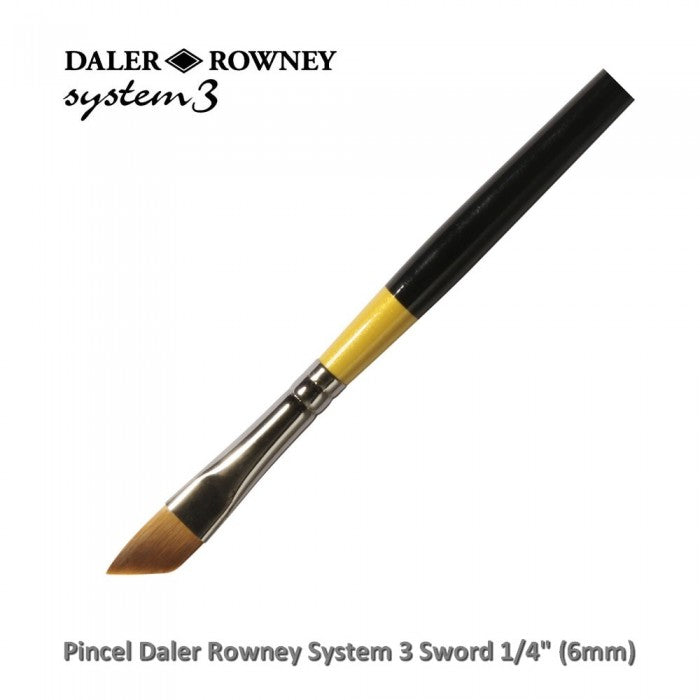 PINCEL DALER ROWNEY SYSTEM 3 SWORD 1/4" (6MM) SY00