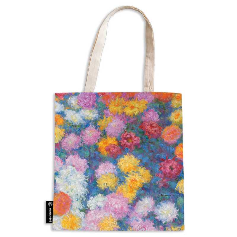 SACOLA CANVAS BAG PAPERBLANKS MONETS CHRYSANTHEMUMS 9757-0