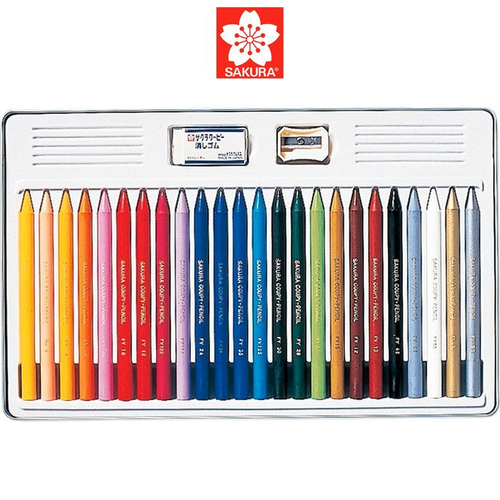 LAPIS CRAYON INTEGRAL SAKURA 24 CORES COUPY FY-24