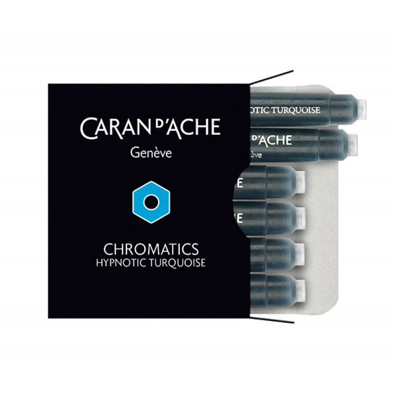 CARTUCHO TINTA CARAN D'ACHE CHROMATICS HYP TURQUOISE C/ 06 U