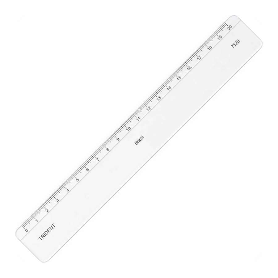 REGUA ACRILICO 20cm 7120 TRIDENT