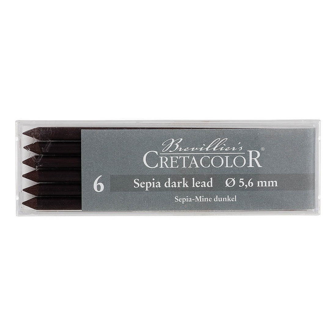 MINA CRETACOLOR 5,6mm 263 32 SEPIA DARK LEAD C/ 06 UN