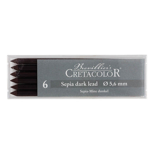 MINA CRETACOLOR 5,6mm 263 32 SEPIA DARK LEAD C/ 06 UN