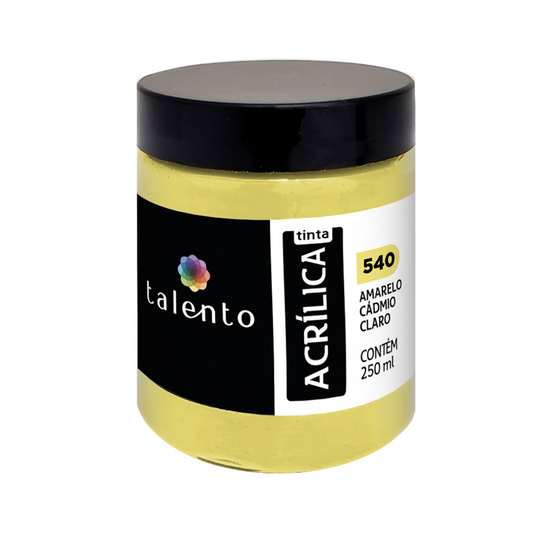 ACRILICA TALENTO 250ML 540 AMARELO CADMIO CLARO