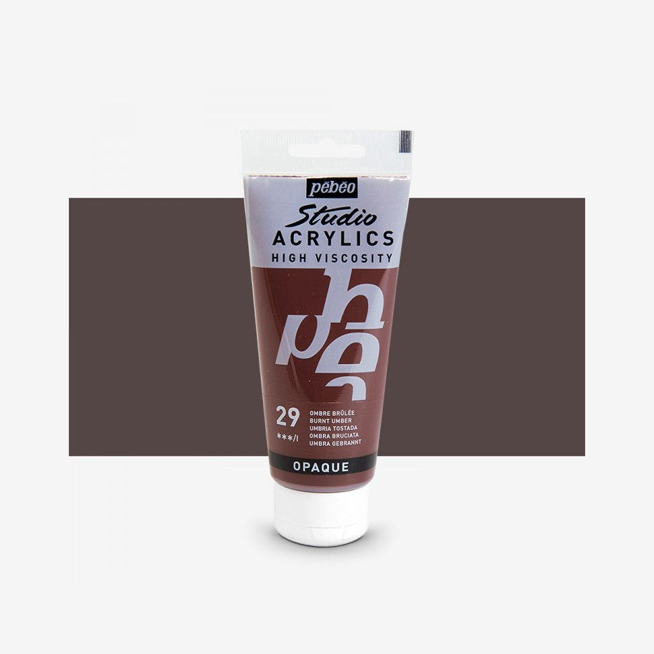 ACRILICA PEBEO STUDIO HV  100ML 29 SOMBRA QUEIMADA 831029