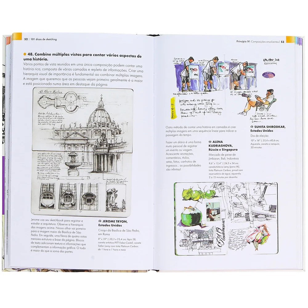 LIVRO "101 DICAS DE SKETCHING" STEPHANIE BOWER