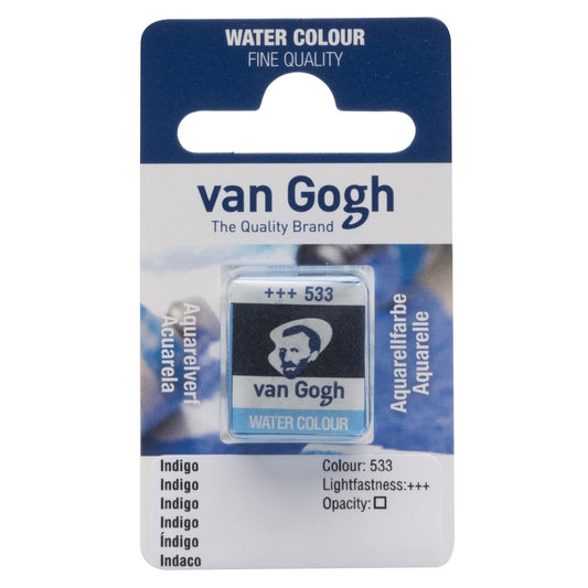 AQUARELA TALENS VAN GOGH HALF PAN 533 INDIGO