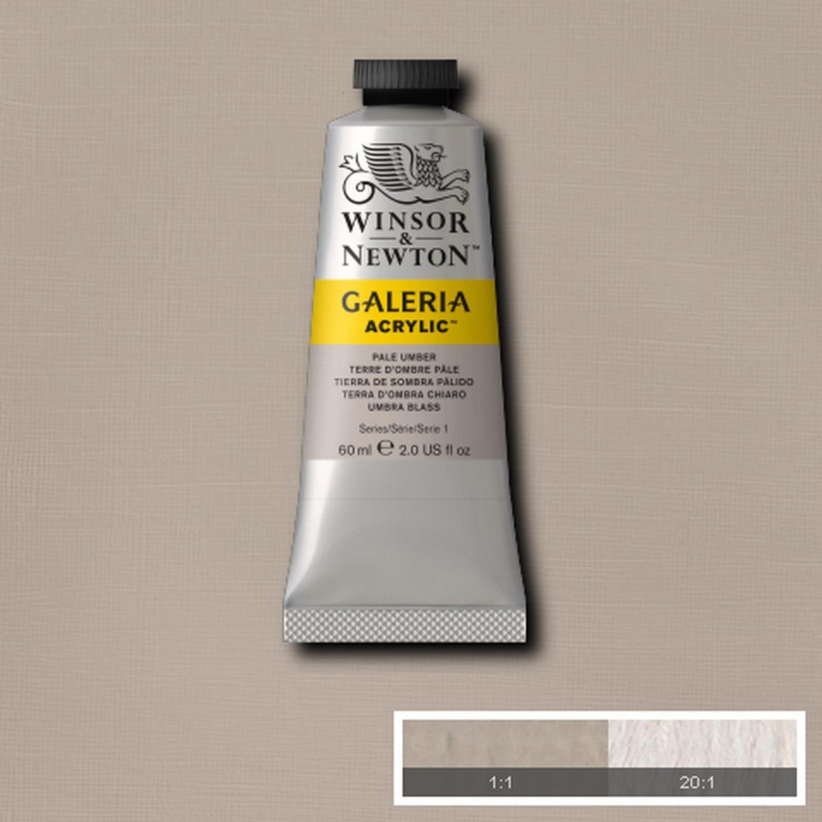 ACRILICA WINSOR NEWTON GALERIA 60ml 438 PALE UMBER 2120438