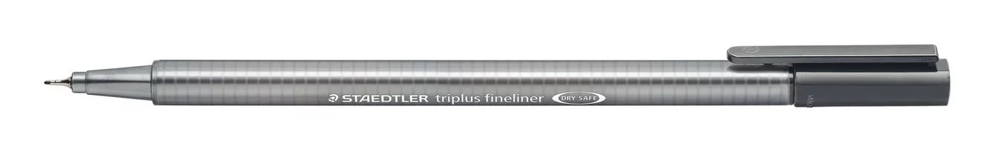 CANETA STAEDTLER TRIPLUS FINELINER 0.3MM CINZA