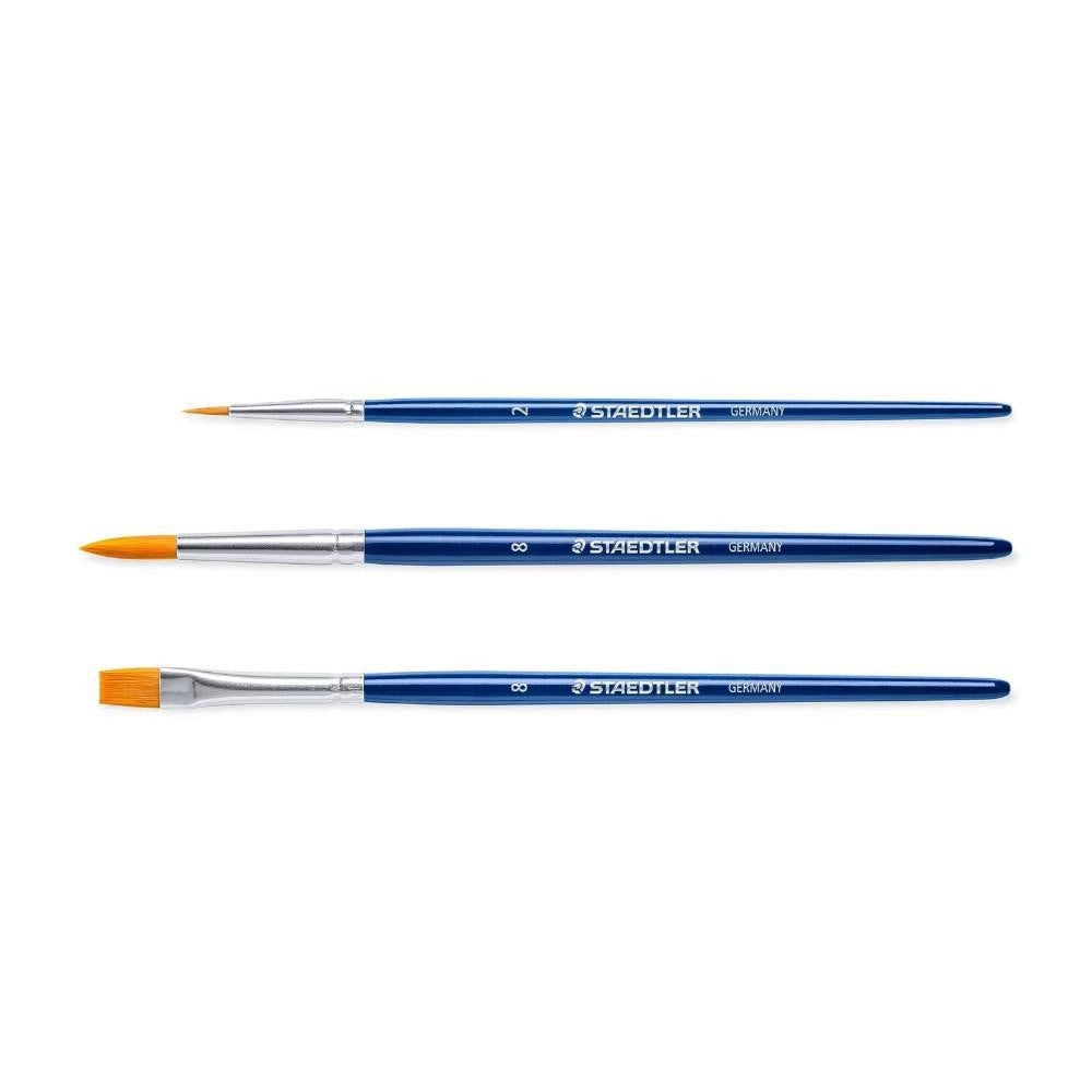 ESTOJO PINCEIS STAEDTLER BRUSH SET C/ 03 UNIDADES
