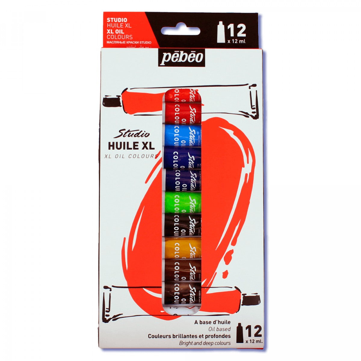 ESTOJO OLEO PEBEO XL 12 TUBOS 12ml