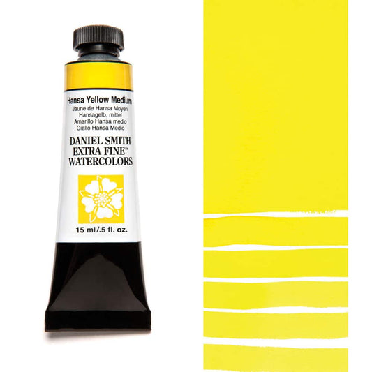 AQUARELA DANIEL SMITH 15ml EXTRA FINE Hansa Yellow Medium 039