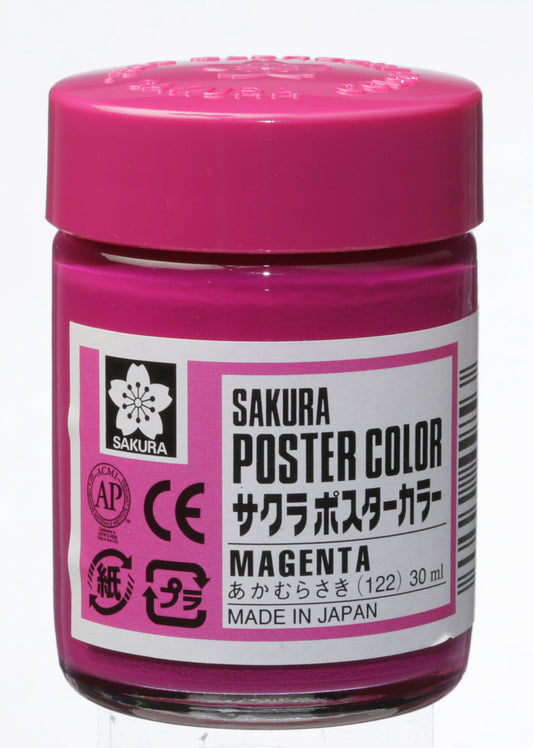 GOUACHE SAKURA POSTER COLOR 30ML 122 MAGENTA
