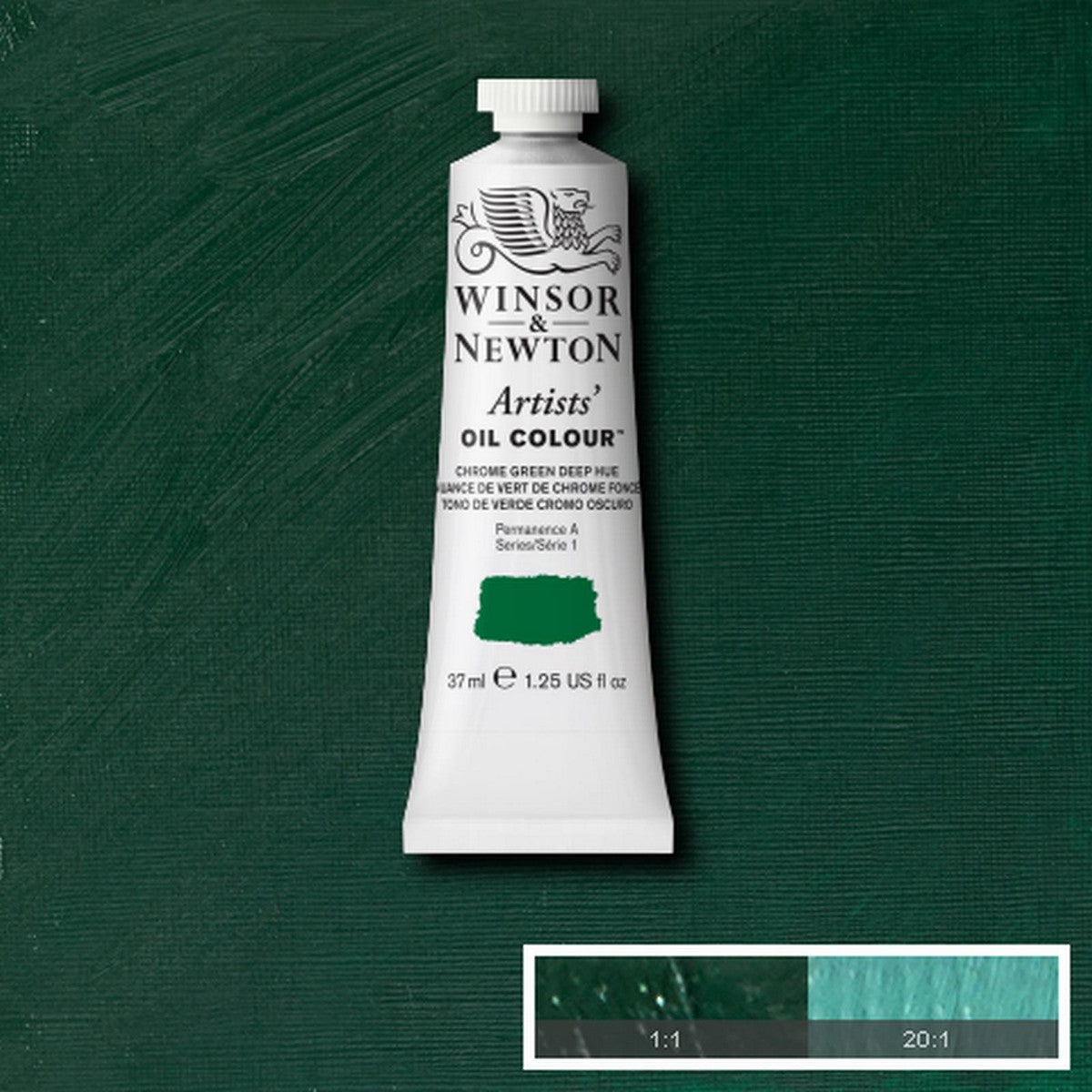 OLEO WINSOR NEWTON ARTISTS 037ML 147 CHROME GREEN DEEP S1