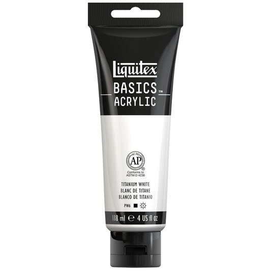 ACRILICA LIQUITEX BASICS 118ML TITANIUM WHITE 032 (ANT 432)