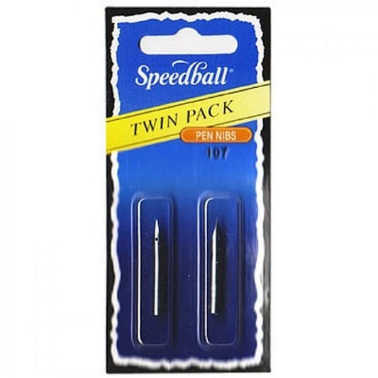 PENA CALIGRAFIA SPEEDBALL MODELO 107 TWIN PACK C/ 02 UNID