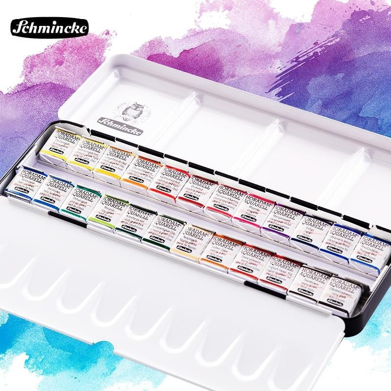 ESTOJO AQUARELA SCHMINCKE HORADAM 24 HALF PAN 74424