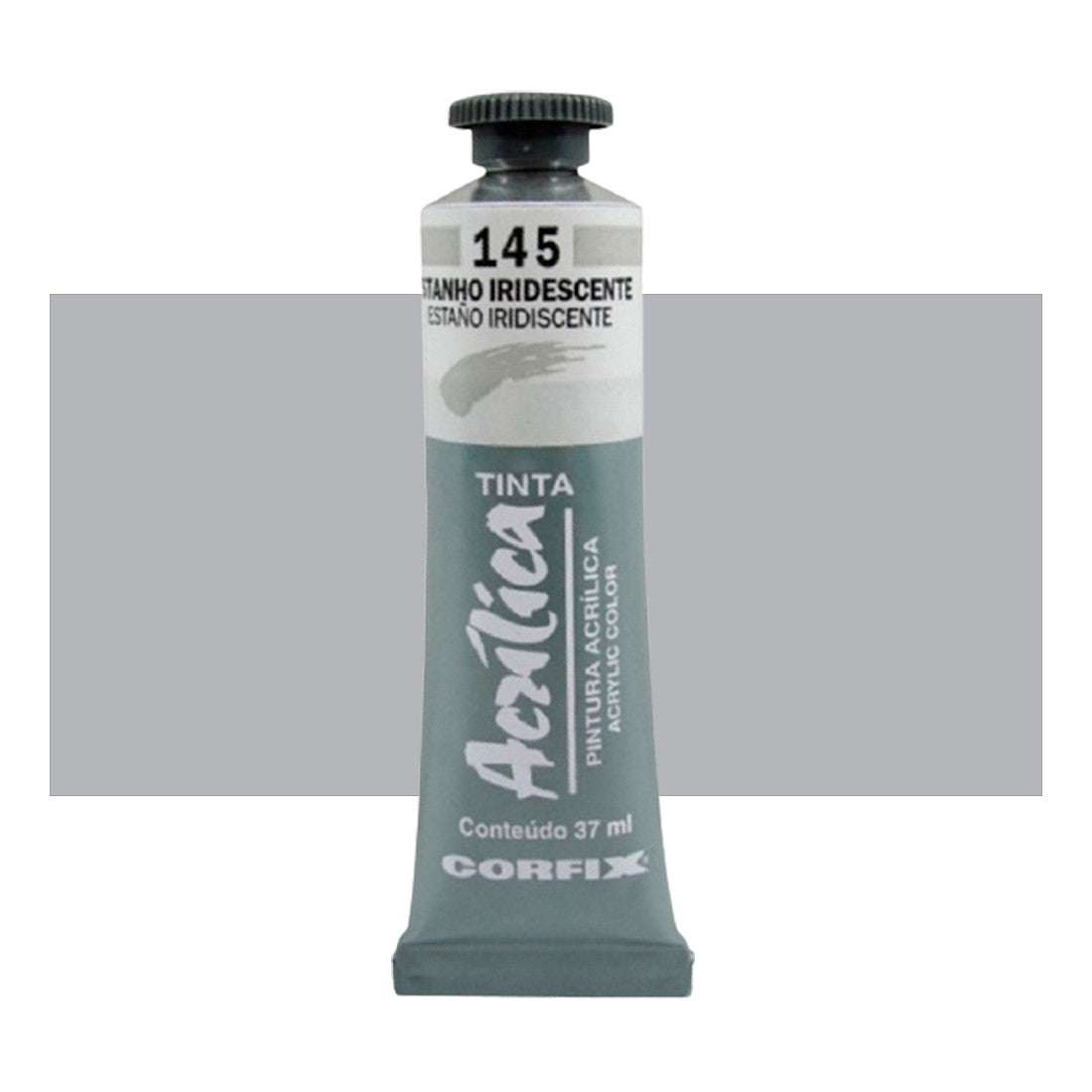 ACRILICA CORFIX METALICA 37ML 145 ESTANHO IRIDESCENTE