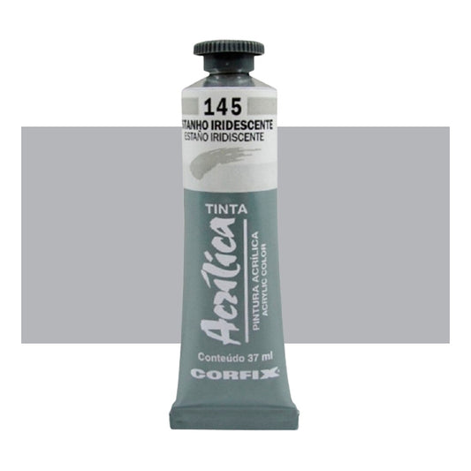 ACRILICA CORFIX METALICA 37ML 145 ESTANHO IRIDESCENTE
