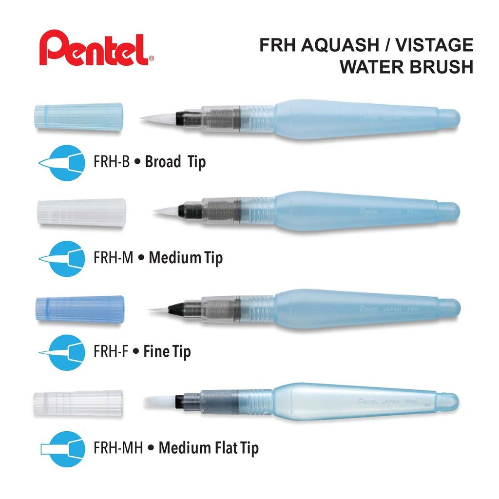PINCEL PENTEL AQUASH BRUSH C/ RESERVATORIO CHANFRADO