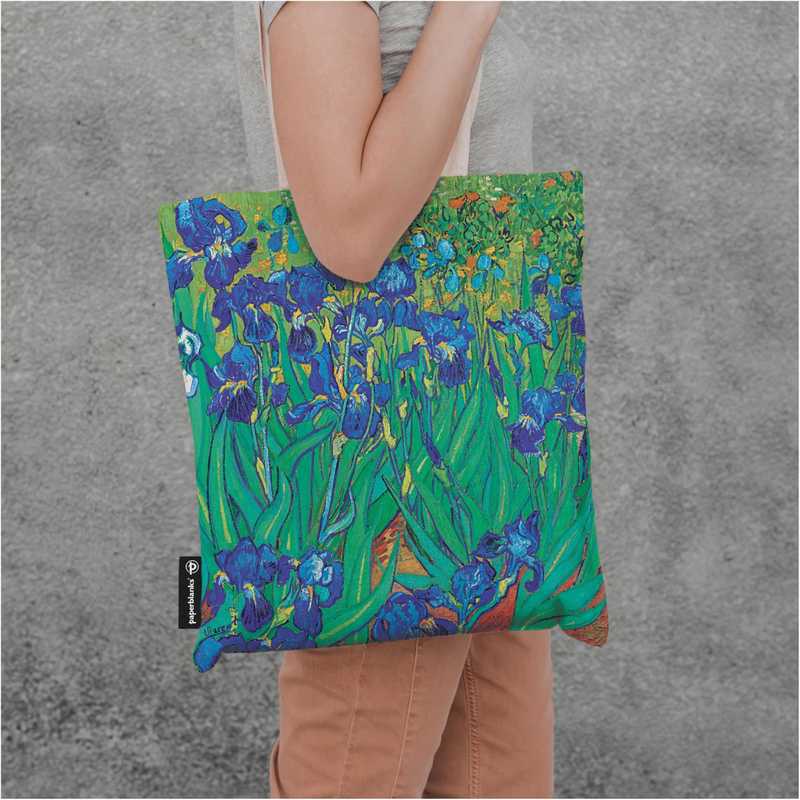 SACOLA CANVAS BAG PAPERBLANKS VAN GOGHS IRISES 8238-5