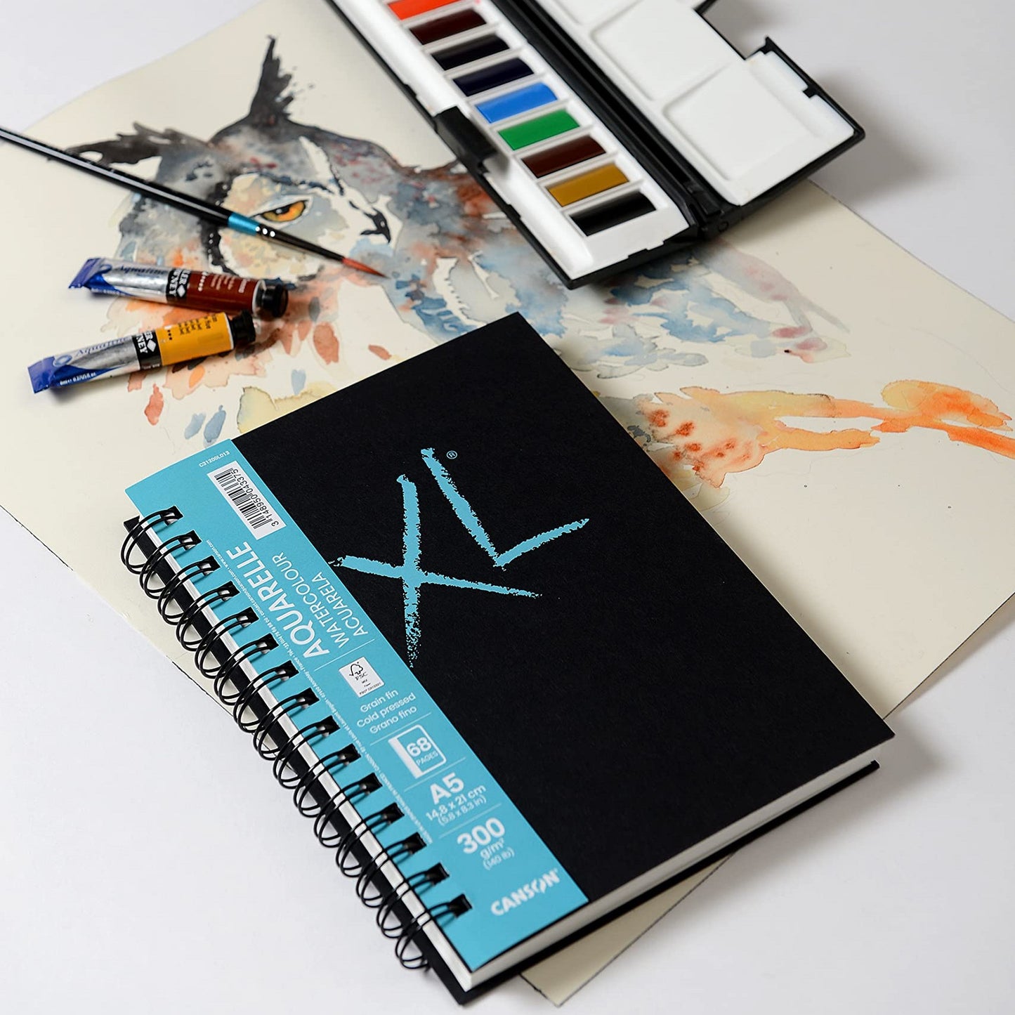 SKETCH BOOK CANSON XL BOOK AQUARELLE 34FLS A5 300G