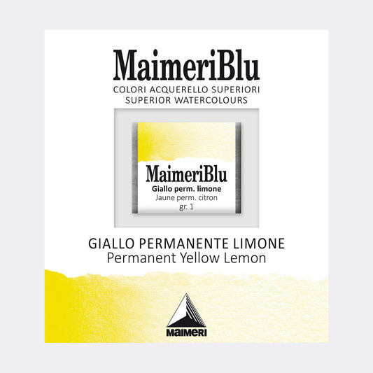 AQUARELA MAIMERIBLU ARTISTS HALF PAN 112 PERMANENT YELLOW LEMON