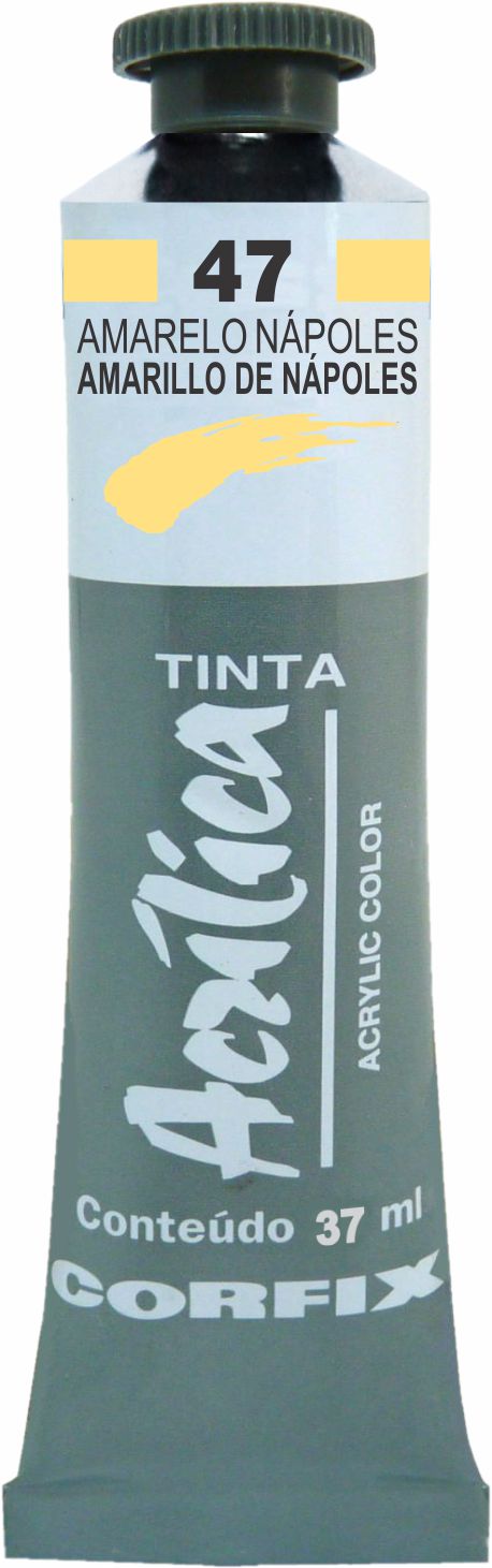 ACRILICA CORFIX 37ML 47 AMARELO NAPOLES