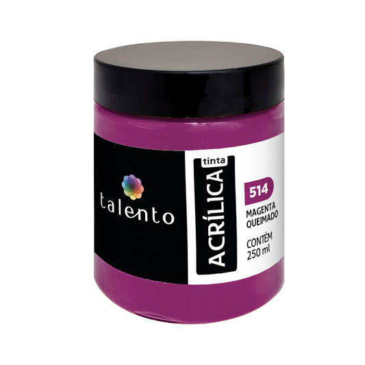 ACRILICA TALENTO 250ML 514 MAGENTA QUEIMADO
