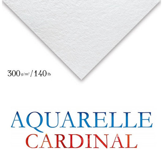 PAPEL CLAIREFONTAINE CARDINAL 300g/m2 50X65 COLD PRESS 50% A