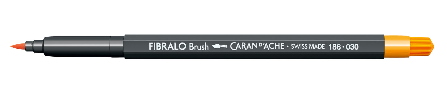 CANETA FIBRALO BRUSH 030 LARANJA 186030