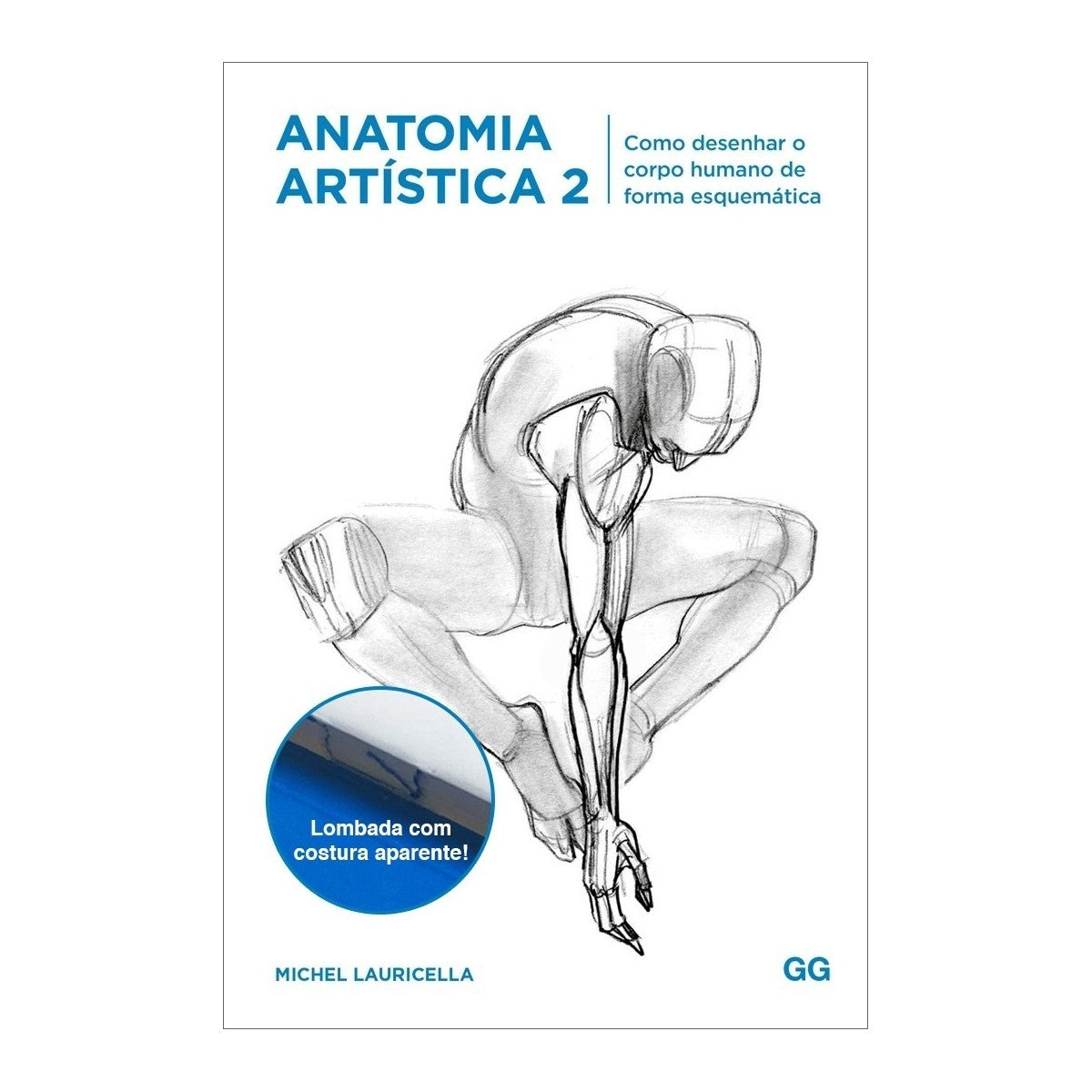 LIVRO "ANATOMIA ARTISTICA KIT 1, 2, 3, 4, 5, 6,7 e 8" M. LAURICELLA