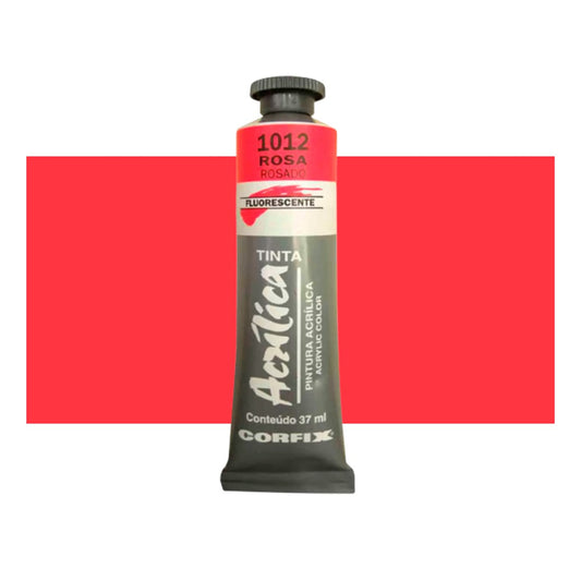 ACRILICA CORFIX FLUORESCENTE 37ML 1012 ROSA