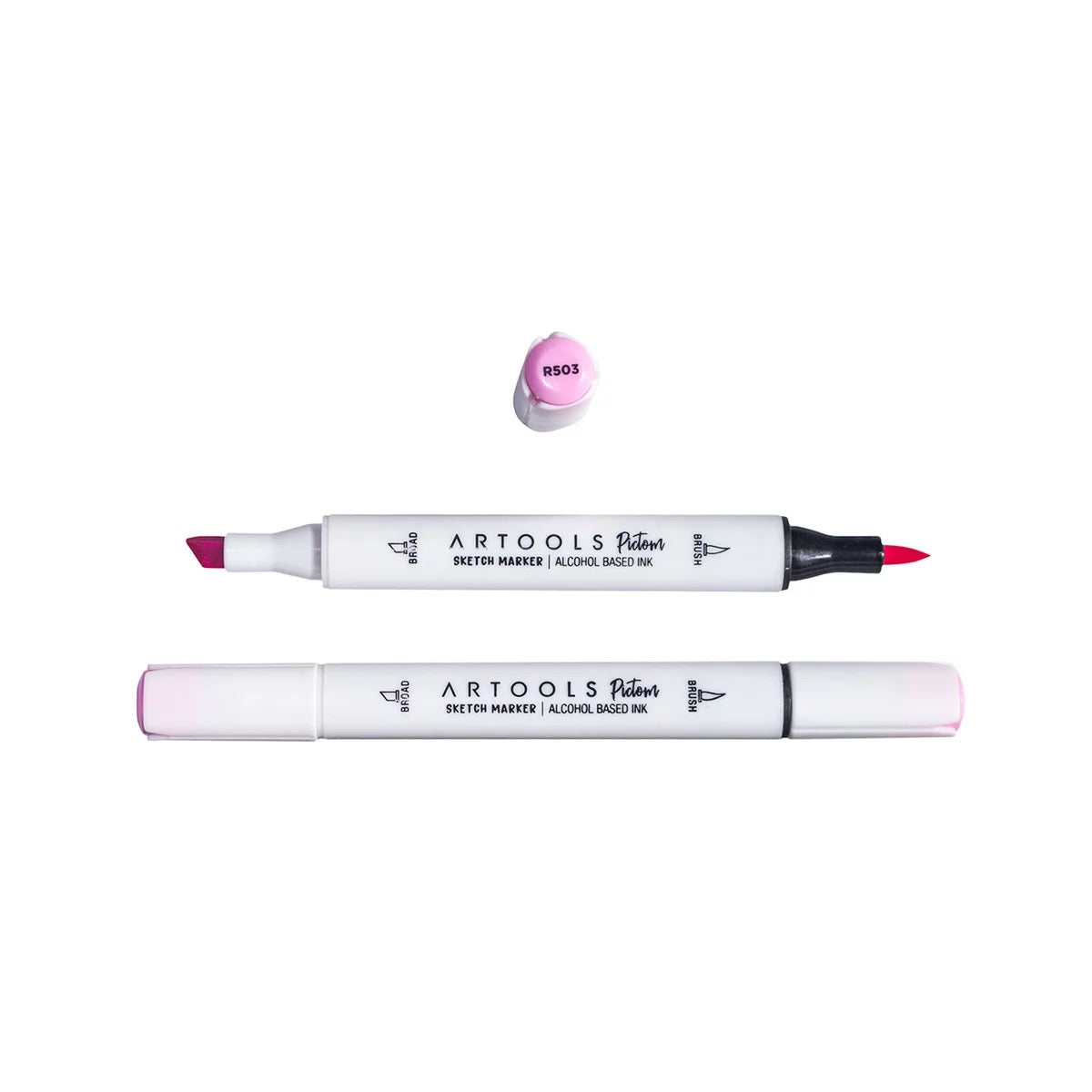 MARCADOR ARTOOLS PICTOM PONTA DUPLA PASTEL PINK (R503)