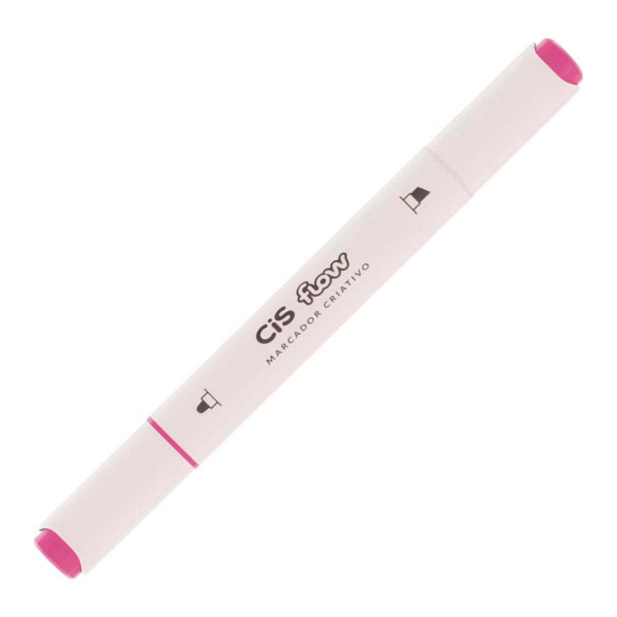 MARCADOR CRIATIVO CIS FLOW DUPLA 25 ROSA