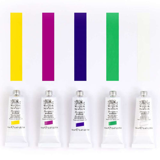 GOUACHE WINSOR & NEWTON C/ 05 14ML BRILLIANT SET 0690182