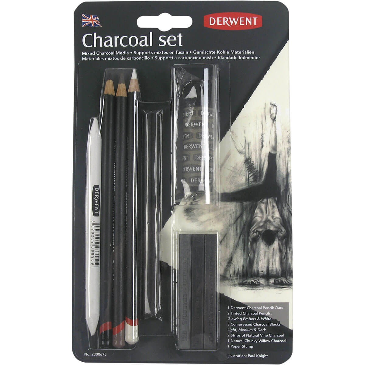 LAPIS CARVAO DERWENT CHARCOAL SET